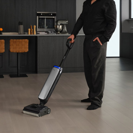 Вертикална прахосмукачка Tineco Floor One S9 Artist Premium, 230W, 22000 Pa, Сухо/Мокро, 0.75 л мръсна/1 л чиста, Автономия 50 мин, iLoop сензор, Сив