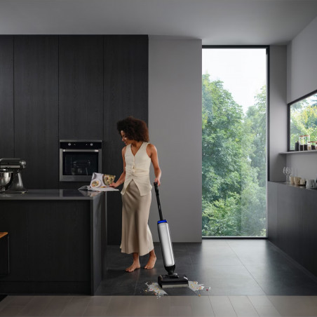 Вертикална прахосмукачка Tineco Floor One S9 Artist Premium, 230W, 22000 Pa, Сухо/Мокро, 0.75 л мръсна/1 л чиста, Автономия 50 мин, iLoop сензор, Сив