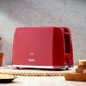 Тостер Oliver Voltz Daisy OV51440W, 700W, 2 филийки, 6 нива, Подвижна тавичка за трохи, Червен