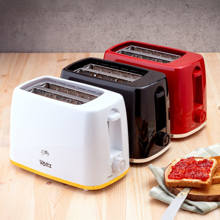 Тостер Oliver Voltz Daisy OV51440W, 700W, 2 филийки, 6 нива, Подвижна тавичка за трохи, Бял
