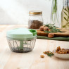 Ръчен чопър с въже Rosberg R51215A, 400 ml, 3 остриета, Зелен