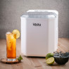 Ледогенератор Oliver Voltz OV51447B, 120W, 12 кг/24 часа, 1.3 л, 9 кубчета за цикъл работа, Индикатор за лед и вода, Бял