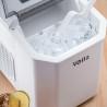 Ледогенератор Oliver Voltz OV51447B, 120W, 12 кг/24 часа, 1.3 л, 9 кубчета за цикъл работа, Индикатор за лед и вода, Бял