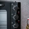 Готварска печка с керамичен плот Oliver Voltz OV51441E45, 4300 W, 45L, 90-230C, Вентилатор, Осветление, Черен