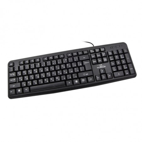 Клавиатура Titanium TK101BG, USB 2.0, Кирилизация, Черен