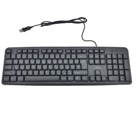 Клавиатура Titanium TK101BG, USB 2.0, Кирилизация, Черен