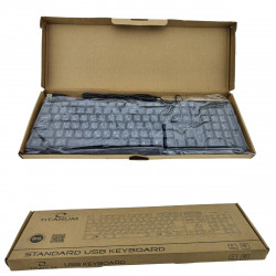 Клавиатура Titanium TK101BG, USB 2.0, Кирилизация, Черен