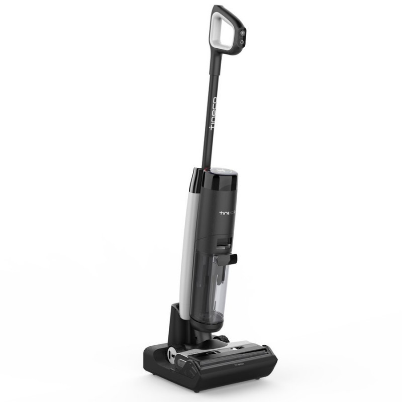 Вертикална прахосмукачка Tineco Floor One S7 Flashdry Pet, 230W, 0.72 л мръсна/0.85 л чиста, Автономия 40 минути, 4 режима, FlashDry самопочистваща система, LED дисплей, Черен