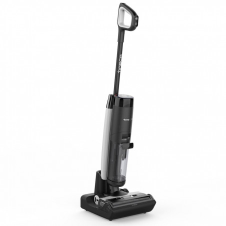 Вертикална прахосмукачка Tineco Floor One S7 Flashdry Pet, 230W, 0.72 л мръсна/0.85 л чиста, Автономия 40 минути, 4 режима, FlashDry самопочистваща система, LED дисплей, Черен