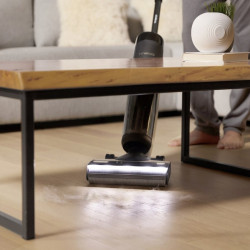 Вертикална прахосмукачка Tineco Floor One S7 Flashdry Pet, 230W, 0.72 л мръсна/0.85 л чиста, Автономия 40 минути, 4 режима, FlashDry самопочистваща система, LED дисплей, Черен