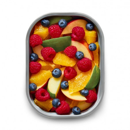 Комплект 3 бр кутии за храна Black+Blum Meal Prep FBSS-BX-PACK1, 0.6/0.9/1.2 l, Правоъгълни, Подходящи за фурна, Без BPA, Неръждаема стомана, Сив
