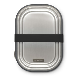 Кутия за храна Black+Blum BAM-SS-L018, 1 l, Правоъгълна, Подходяща за фурна, Без BPA, Неръждаема стомана, Сив