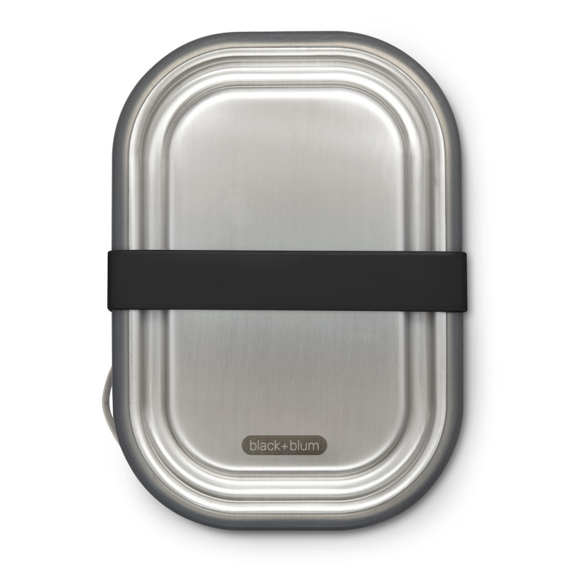 Кутия за храна Black+Blum BAM-SS-L018, 1 l, Правоъгълна, Подходяща за фурна, Без BPA, Неръждаема стомана, Сив