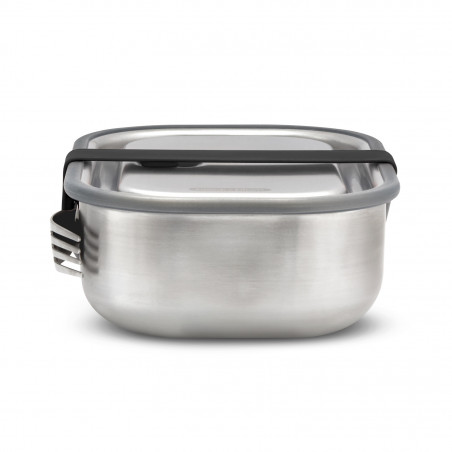 Кутия за храна Black+Blum BAM-SS-L018, 1 l, Правоъгълна, Подходяща за фурна, Без BPA, Неръждаема стомана, Сив