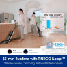 Вертикална прахосмукачка Tineco Floor One S6 Flashdry Pet FW144000DE, 220W, 0.7 л мръсна/0.8 л чиста/0.8 л прах, Автономия 35 мин, iLoop сензор, Технология MHCBS, 130 м2, Черен