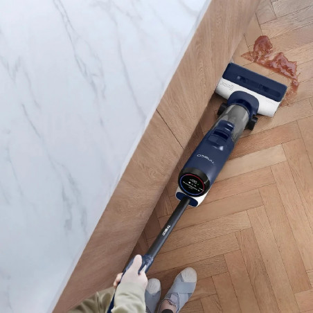 Вертикална прахосмукачка Tineco Floor One S6 Flashdry Pet FW144000DE, 220W, 0.7 л мръсна/0.8 л чиста/0.8 л прах, Автономия 35 мин, iLoop сензор, Технология MHCBS, 130 м2, Черен