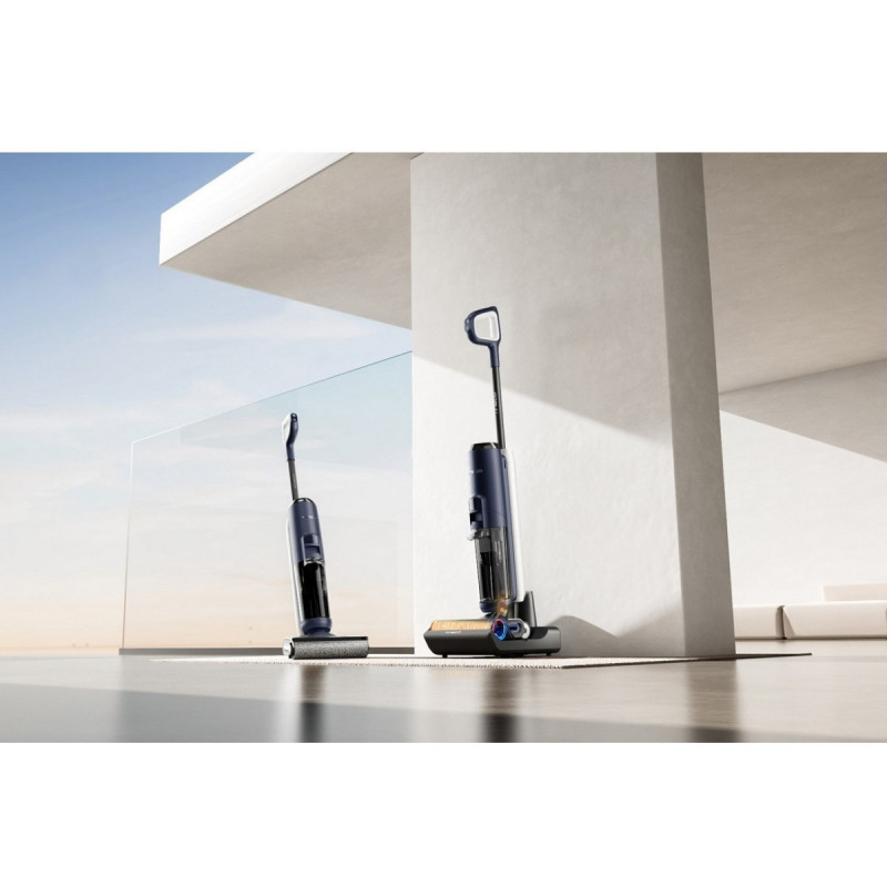 Вертикална прахосмукачка Tineco Floor One S6 Flashdry Pet FW144000DE, 220W, 0.7 л мръсна/0.8 л чиста/0.8 л прах, Автономия 35 мин, iLoop сензор, Технология MHCBS, 130 м2, Черен