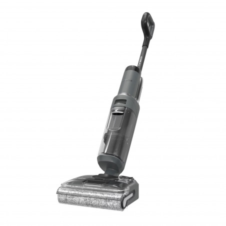 Вертикална прахосмукачка Tineco Floor One S6 Stretch Extreme, 220W, 18000 Pa, Сухо/Мокро, 0.72 л мръсна/0.8 л чиста, Автономия 40 мин, 233 м2, LED дисплей, Гласов асистент, Черен