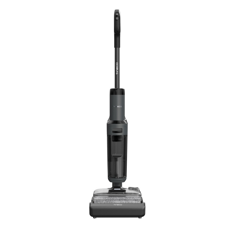 Вертикална прахосмукачка Tineco Floor One S6 Stretch Extreme, 220W, 18000 Pa, Сухо/Мокро, 0.72 л мръсна/0.8 л чиста, Автономия 40 мин, 233 м2, LED дисплей, Гласов асистент, Черен