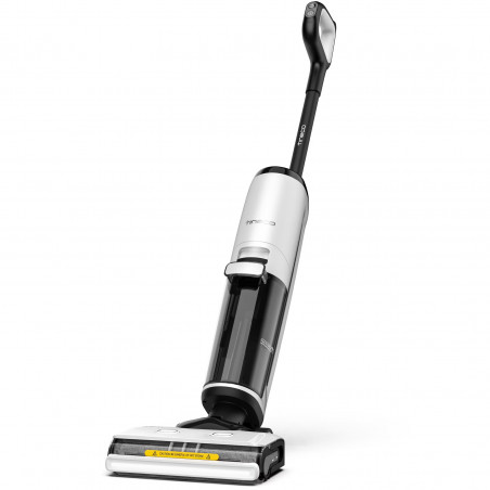 Вертикална прахосмукачка Tineco Floor One S7 Steam Plus 4В1, 240W, Сухо/Мокро, 0.7 л мръсна/0.8 л чиста, LED екран и осветление, Пара + сушене, Бял/черен