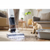 Вертикална прахосмукачка Tineco Floor One S7 Steam Plus 4В1, 240W, Сухо/Мокро, 0.7 л мръсна/0.8 л чиста, LED екран и осветление, Пара + сушене, Бял/черен