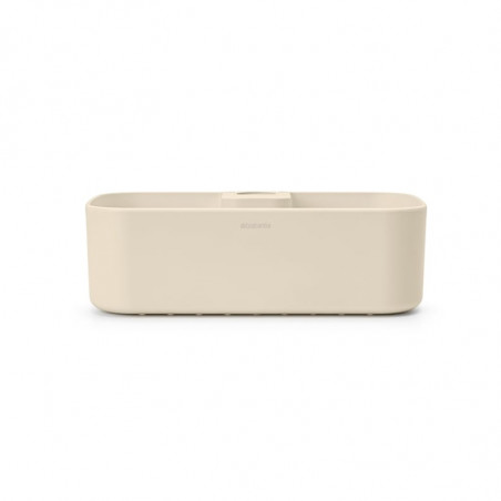 Органайзер за душ Brabantia ReNew 1006272, 7.5х13.3х24.4 см, Дъно с отвори за вода, Устойчивост на корозия, Бежов