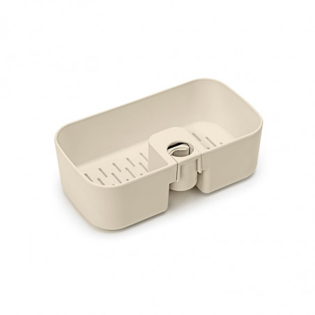 Органайзер за душ Brabantia ReNew 1006272, 7.5х13.3х24.4 см, Дъно с отвори за вода, Устойчивост на корозия, Бежов