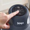 Фритюрник с горещ въздух преносим 4в1 Ninja CRISPi FN101EUST, 1700W, 3.8l, 6 порции, 2 стъклени контейнера, 4 програми, Без PFAS и BPA, Бежов