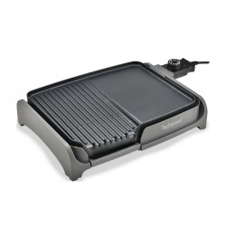 Скара тепаняки с грил 2в1 Techwood TTG-3326/2, 1600W, 33x26 см, Незалепващо покритие, Термостат, Черен