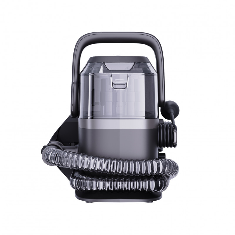 Мултифункционален почистващ уред с пара и вакуум Techwood TAN-7066V, 600/800W, Резервоар за чиста и отпадъчна вода, 3 режима, Дигитален дисплей, Тъмносив