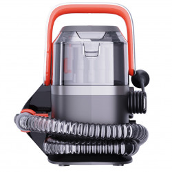 Мултифункционален почистващ уред с пара и вакуум Techwood TAN-7055V, 600/800W, Резервоар за чиста и отпадъчна вода, 3 режима, Дигитален дисплей, Тъмносив/оранжев
