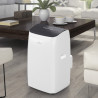Мобилен климатик Tesla TTMYW-09CHW, 9000 BTU, 25 м2, 390 м3/ч, Wi-Fi, Drain Free, R290, LED дисплей, Обезвлажняване, Нощен режим, Бял