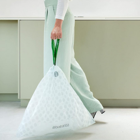 Торбички за кош Brabantia PerfectFit Sort&Go/Touch 647033, Размер A, 3-5 л, 20 броя, Бял
