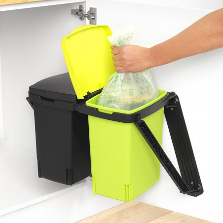 Торбички за кош Brabantia PerfectFit 647032, Размер K, 10 л, 10 броя, Биоразградими, Зелен