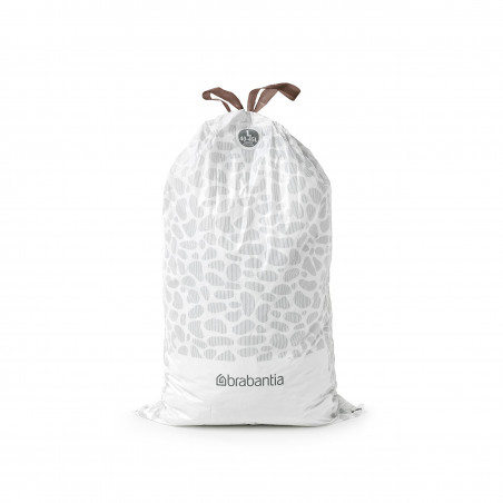 Торбички за кош Brabantia PerfectFit FlatBack+/Touch 647036, Размер L, 40-45 л, 10 броя, Бял
