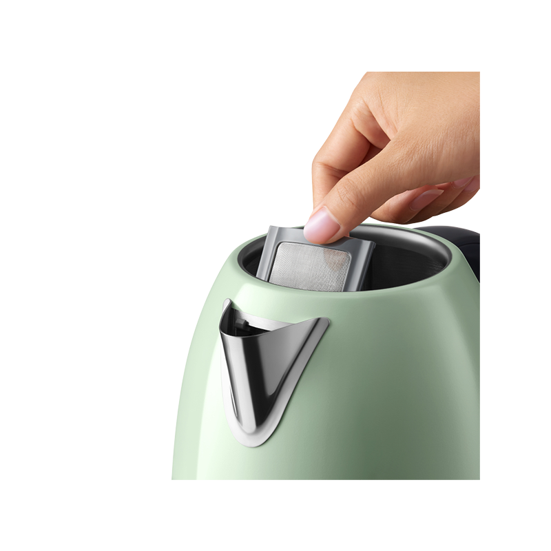 Електрическа кана BUYDEEM K640, 2400W, 1.7 л, Защита от кипене на сухо, Без BPA, LED, Светлозелен