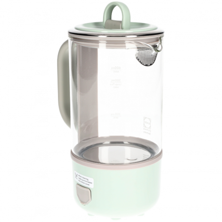 Електрическа кана BUYDEEM K314, 300W, 0.6 л, Таймер с 3 степени, 3 температурни настройки, Поддържане топло до 8 часа, Светлозелен