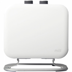 Вентилаторна печка за под Mill CUS1800MECWA, 1200/1800W, 32 м2, PTC нагревател, Студен корпус, LOT20 съвместимост, Бял/черен