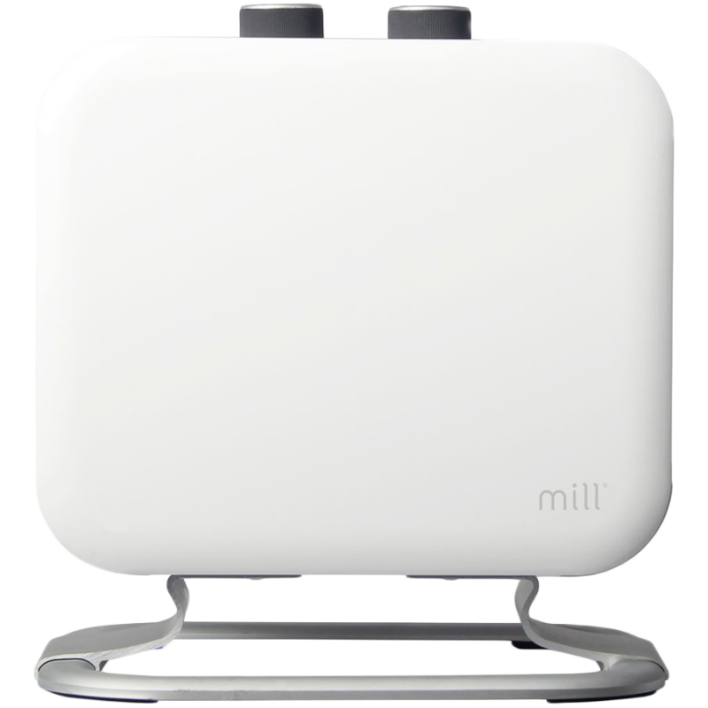 Вентилаторна печка за под Mill CUS1800MECWA, 1200/1800W, 32 м2, PTC нагревател, Студен корпус, LOT20 съвместимост, Бял/черен