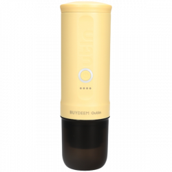 Преносима еспресо машина BUYDEEM Nano OTEM-01, 7500 mAh, 20 bar, 50 ml, 12/24V, USB и Type-C зареждане, Мляно+капсули, Жълт