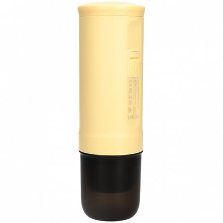 Преносима еспресо машина BUYDEEM Nano OTEM-01, 7500 mAh, 20 bar, 50 ml, 12/24V, USB и Type-C зареждане, Мляно+капсули, Жълт