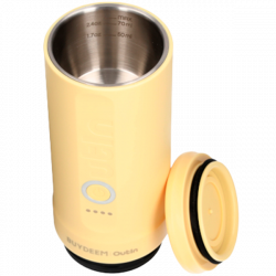 Преносима еспресо машина BUYDEEM Nano OTEM-01, 7500 mAh, 20 bar, 50 ml, 12/24V, USB и Type-C зареждане, Мляно+капсули, Жълт