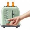 Тостер за хляб BUYDEEM DT620E, 900W, 2 слота, 7 автоматични програми и нива на препичане, LED индикатори, Тавичка за трохи, Зелен