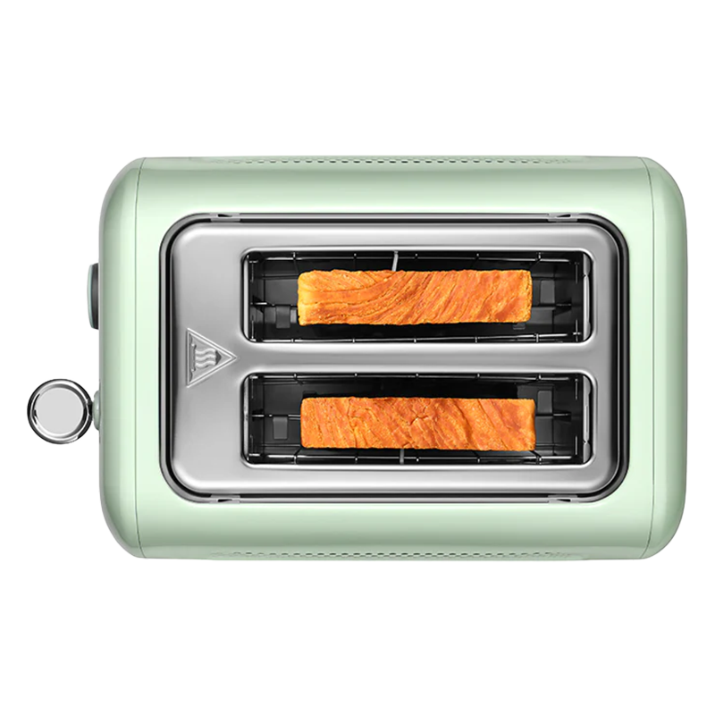 Тостер за хляб BUYDEEM DT620E, 900W, 2 слота, 7 автоматични програми и нива на препичане, LED индикатори, Тавичка за трохи, Зелен