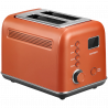 Тостер за хляб BUYDEEM DT730E, 900W, 2 слота, 9 автоматични програми, 9 степени на препичане, Иноксов корпус, LCD дисплей, LED индикатори, Самоцентриране, Таймер, Оранжев