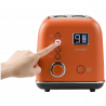 Тостер за хляб BUYDEEM DT730E, 900W, 2 слота, 9 автоматични програми, 9 степени на препичане, Иноксов корпус, LCD дисплей, LED индикатори, Самоцентриране, Таймер, Оранжев