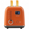 Тостер за хляб BUYDEEM DT730E, 900W, 2 слота, 9 автоматични програми, 9 степени на препичане, Иноксов корпус, LCD дисплей, LED индикатори, Самоцентриране, Таймер, Оранжев