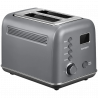 Тостер за хляб BUYDEEM DT730E, 900W, 2 слота, 9 автоматични програми, 9 степени на препичане, Иноксов корпус, LCD дисплей, LED индикатори, Самоцентриране, Таймер, Сив