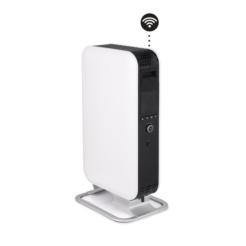 Маслен радиатор Mill Gentle Air WiFi OIL1500WIFI3, 1500W, 5-35C, Mill Heat технология, LED дисплей, Wi-Fi, Bluetooth, Бял