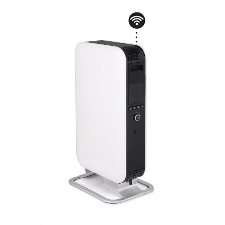 Маслен радиатор Mill Gentle Air WiFi OIL1500WIFI3, 1500W, 5-35C, Mill Heat технология, LED дисплей, Wi-Fi, Bluetooth, Бял